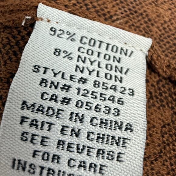 NEW NWT Habitat Sz XS Brown Wearable Art Jacket Blouse Shirt Top Winter Harvest - Picture 5 of 6